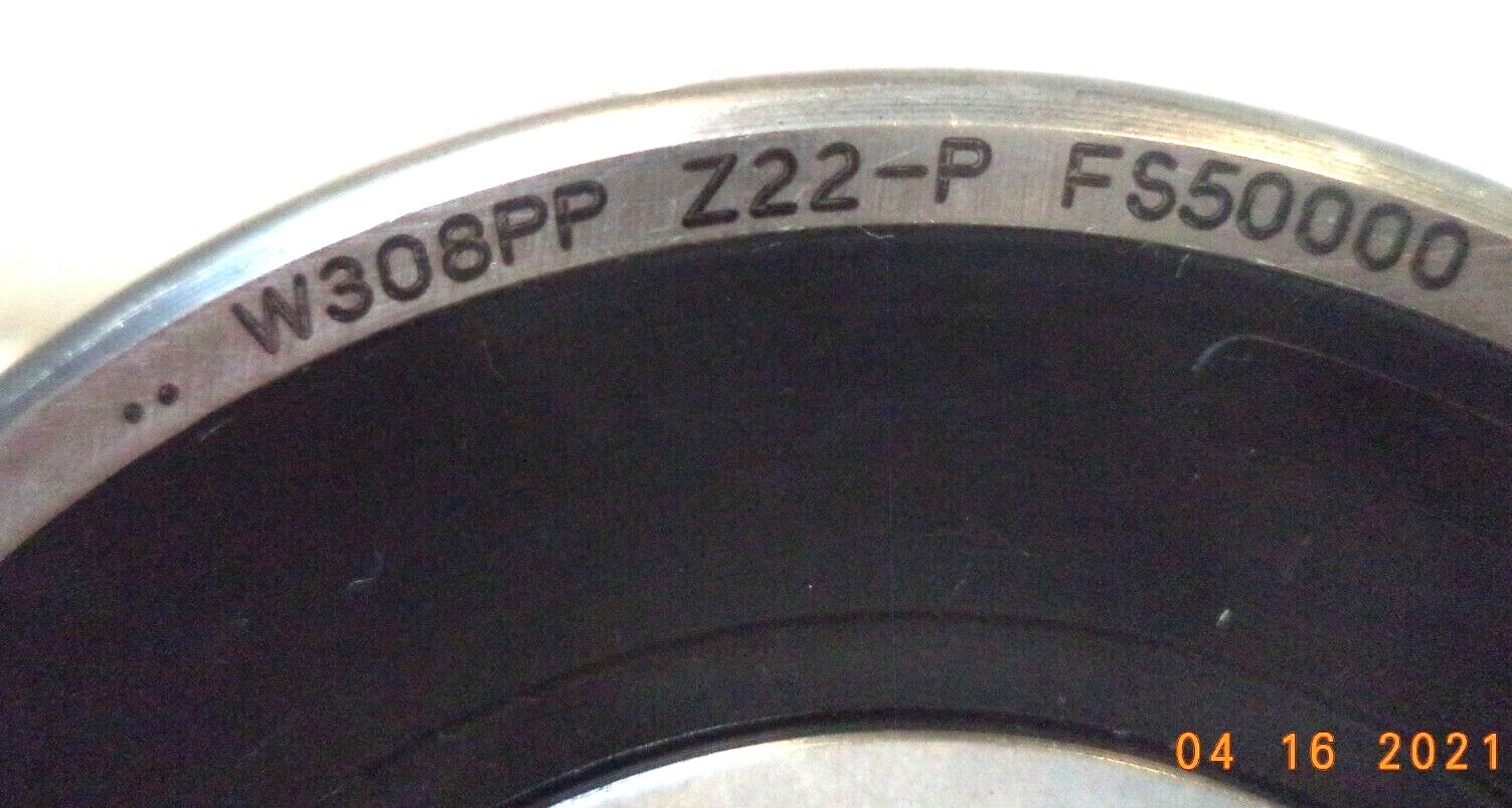Timken Certified Double-Sealed Single-Row Radial Ball Bearing W308PP