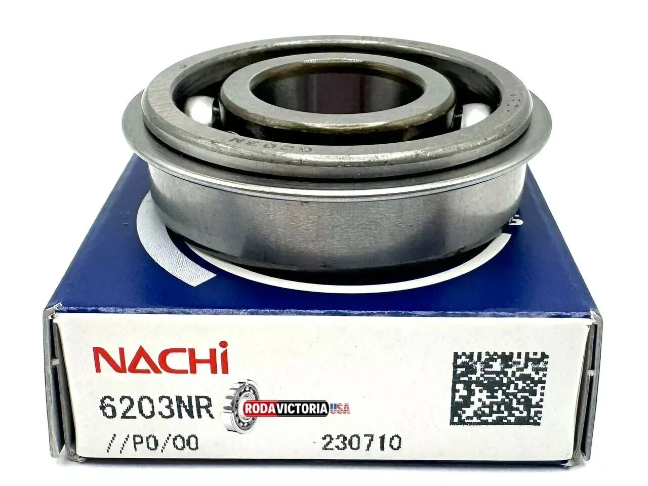 NACHI 6203 NR BALL BEARING, OPEN TYPE, NO SEALS 17x40x12 mm