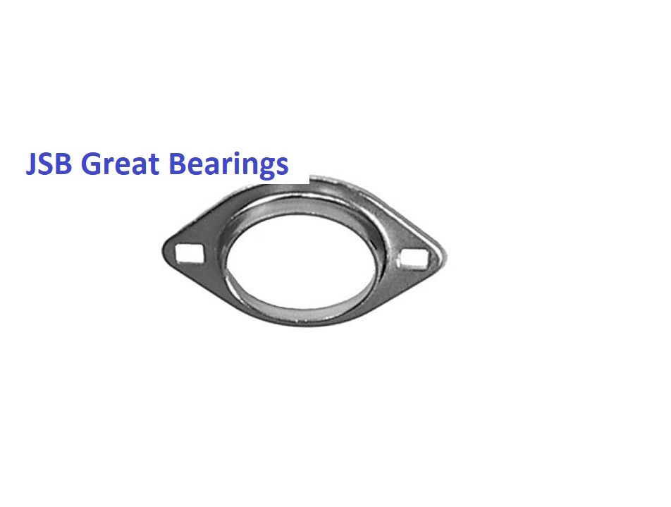 PFL204 Oval 2 Bolt Pressed Steel Bearing Housing for 204 inserts