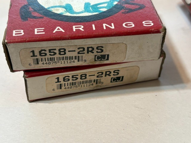 LOT of 4 Precision Consolidated Bearing 1658 2RS Sealed 1-5/16 x 2-9/16×11/16″