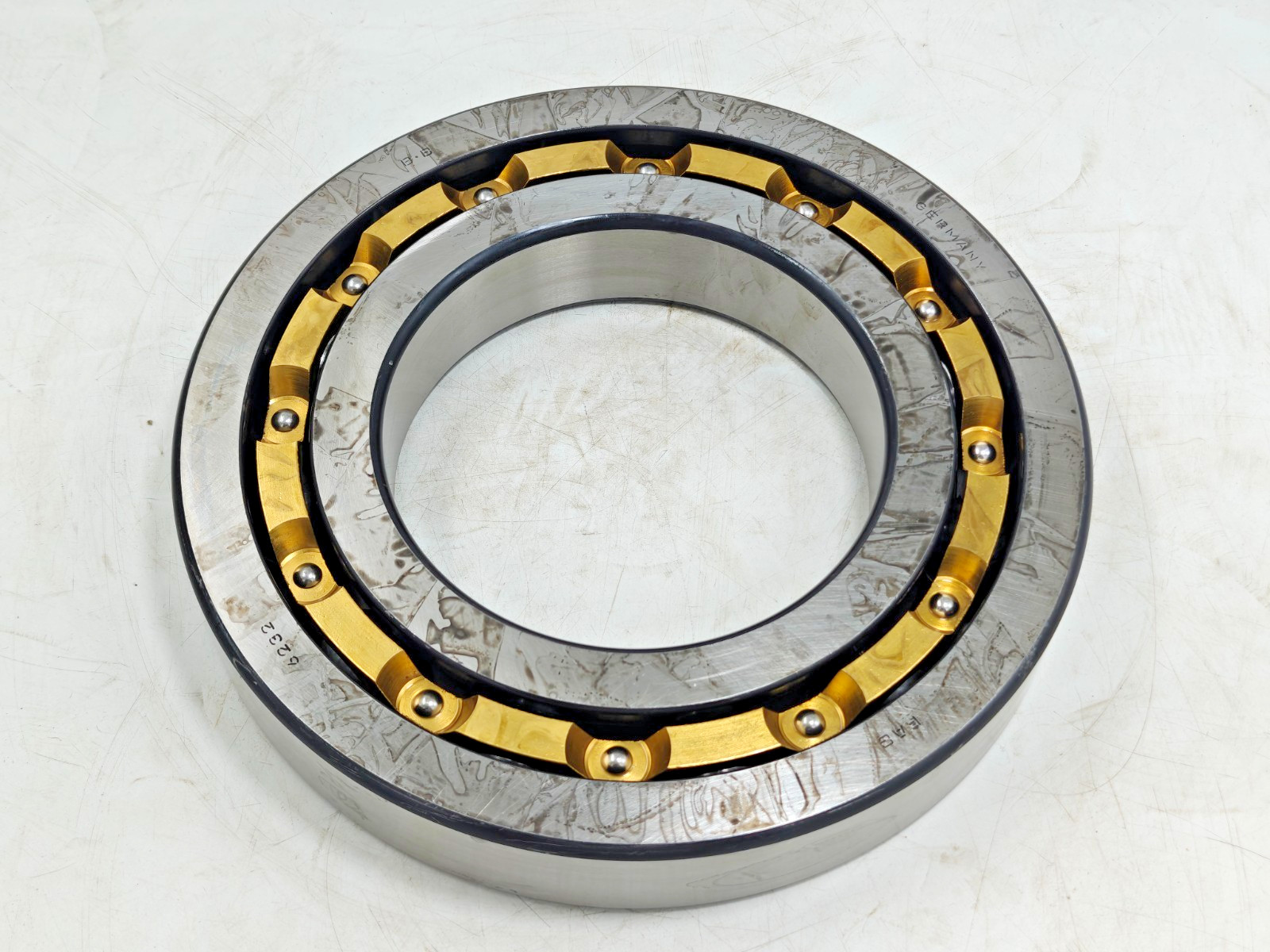 6232M FAG Deep Groove Ball Bearing FAG 6232 M Germany 160 x 290 x 48 mm Brass