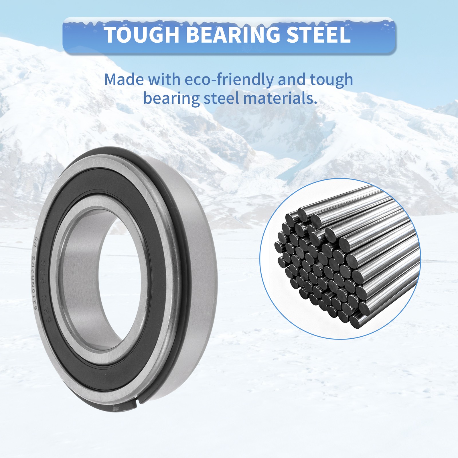 Ball Bearing 6210NR2RS 50x90x20mm for Scooter Skateboard