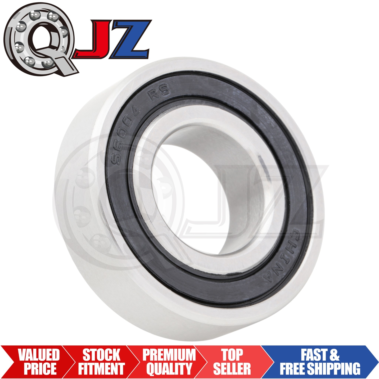 [Qty.1] New S6004-2RS Stainless Radial Ball Bearing [20mm ID x 42mm ID x 12mm W]