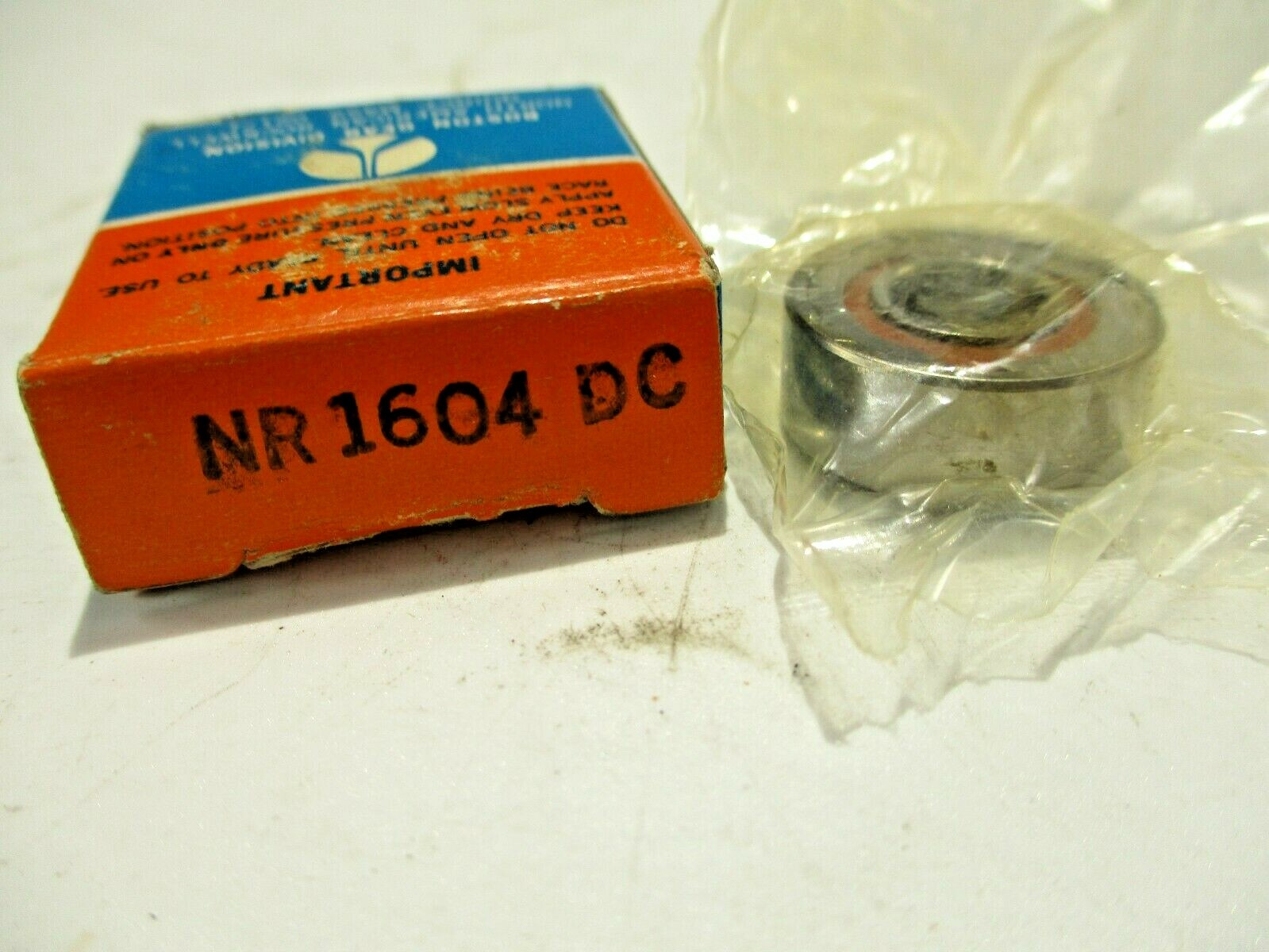 NEW BOSTON GEAR NR1604DC BALL BEARING