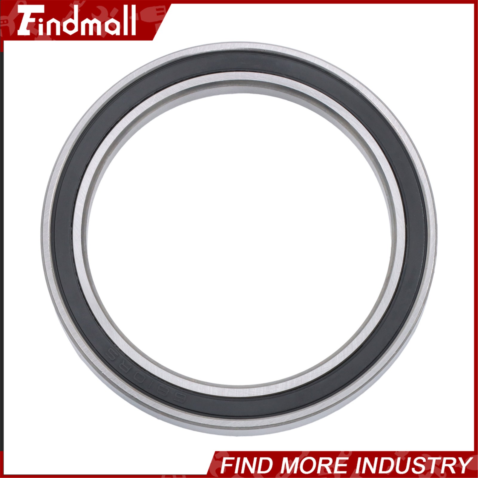 Findmall 10pcs 6810-2RS Ball Bearings 50x65x7mm Double Sealed Pre-Lubricated