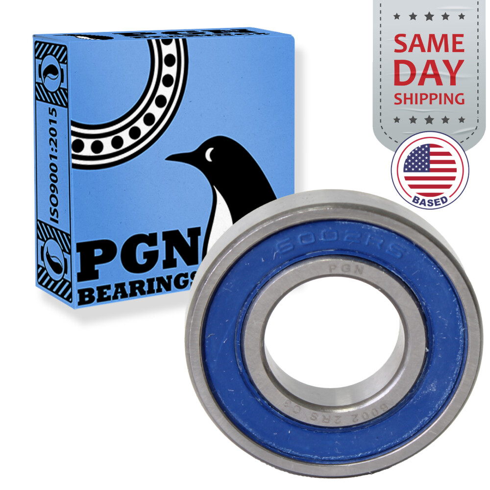 6002-2RS Premium Rubber Seal Ball Bearing C3 EMQ, 15x32x9, 6002 2RS 6002rs