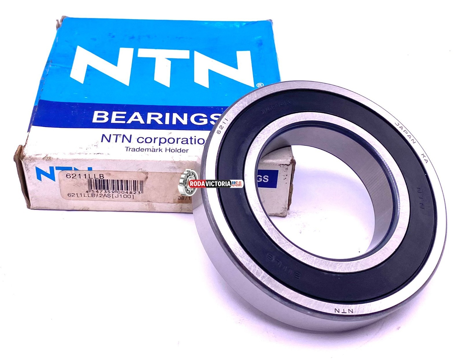 NTN Japan 6211 LLB CM/5K Deep Greoove Ball Bearing, Rubber Sealed 55x100x21 mm