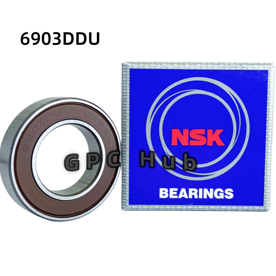 2PACK NSK 6903DDU 17X30X7MM Double Rubber Sealed Bearings MADE