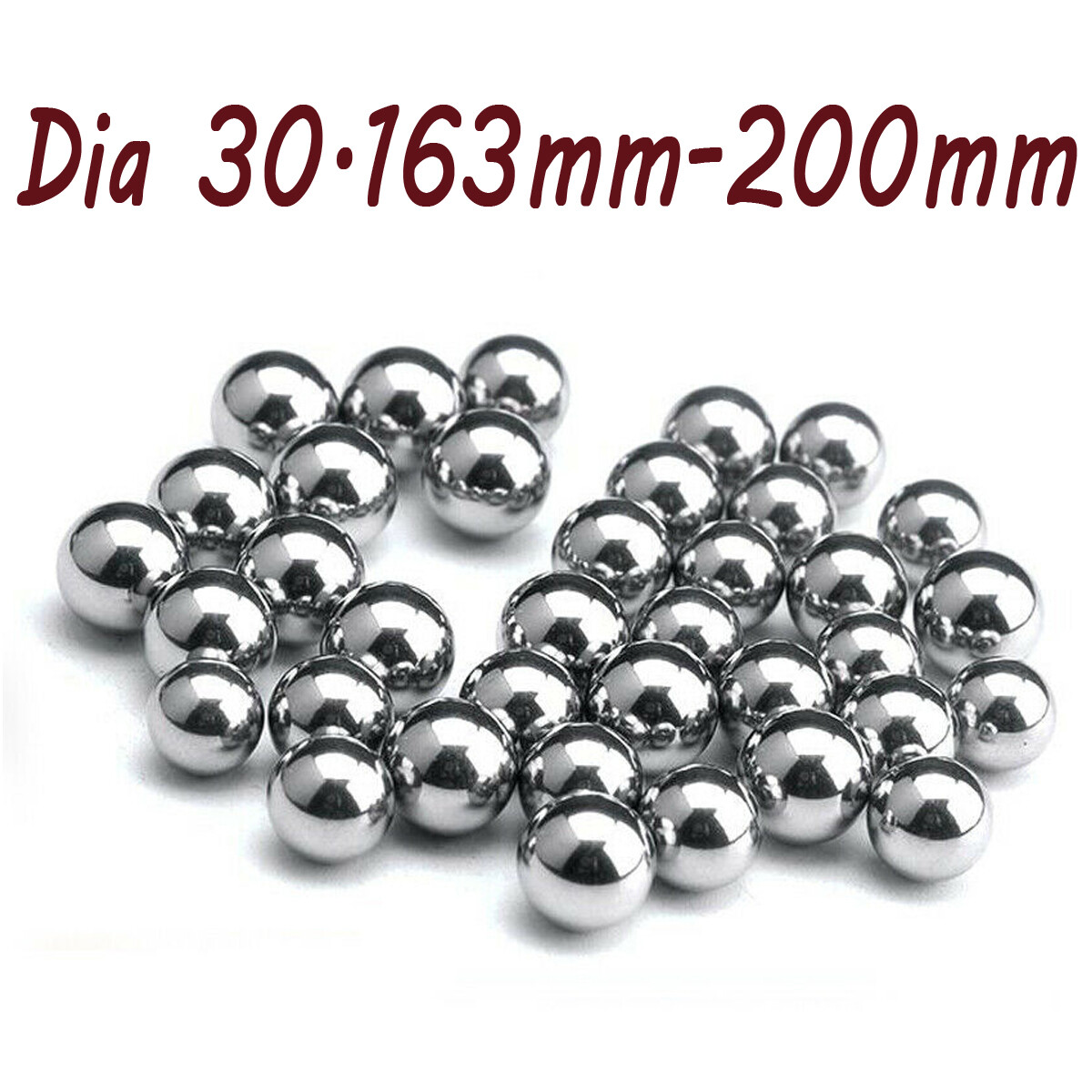 Hardened Carbon Steel Ball Bearings Bearing Balls φ30.163mm-200mm High Precision