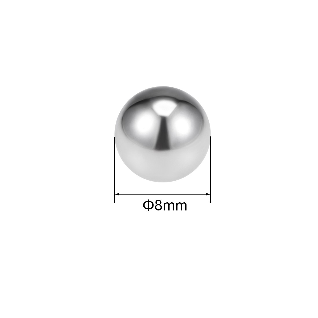 25Pcs 8mm Bearing Balls,Precision Balls 304 Stainless Steel,G100