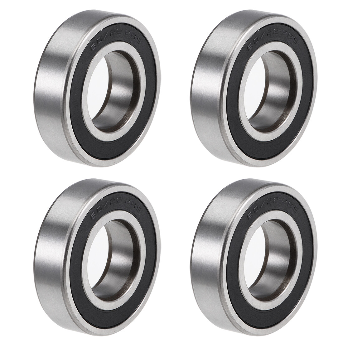 4pcs 60/22-2RS Deep Groove Ball Bearing Z2 22x44x12mm Double Sealed Chrome Steel