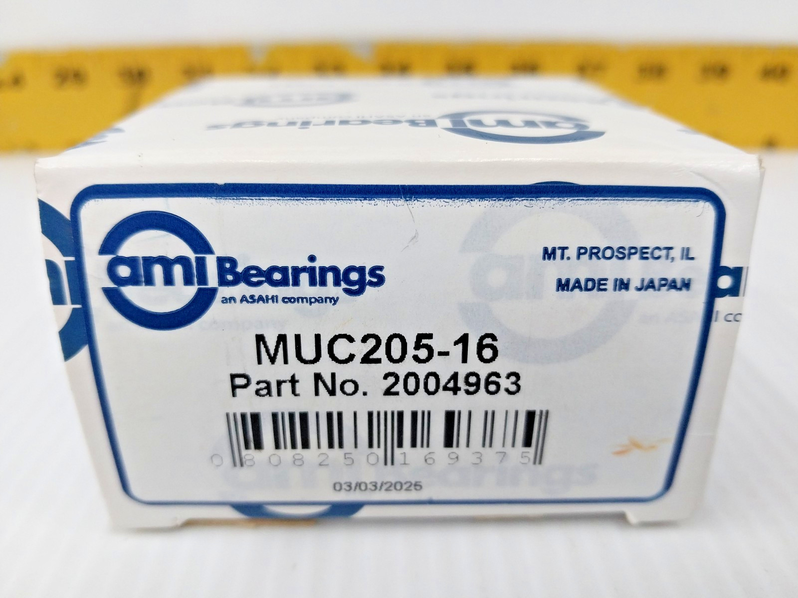 ami Bearings Stainless Steel Set Screw Locking Bearing 1″ Bore MUC205-16