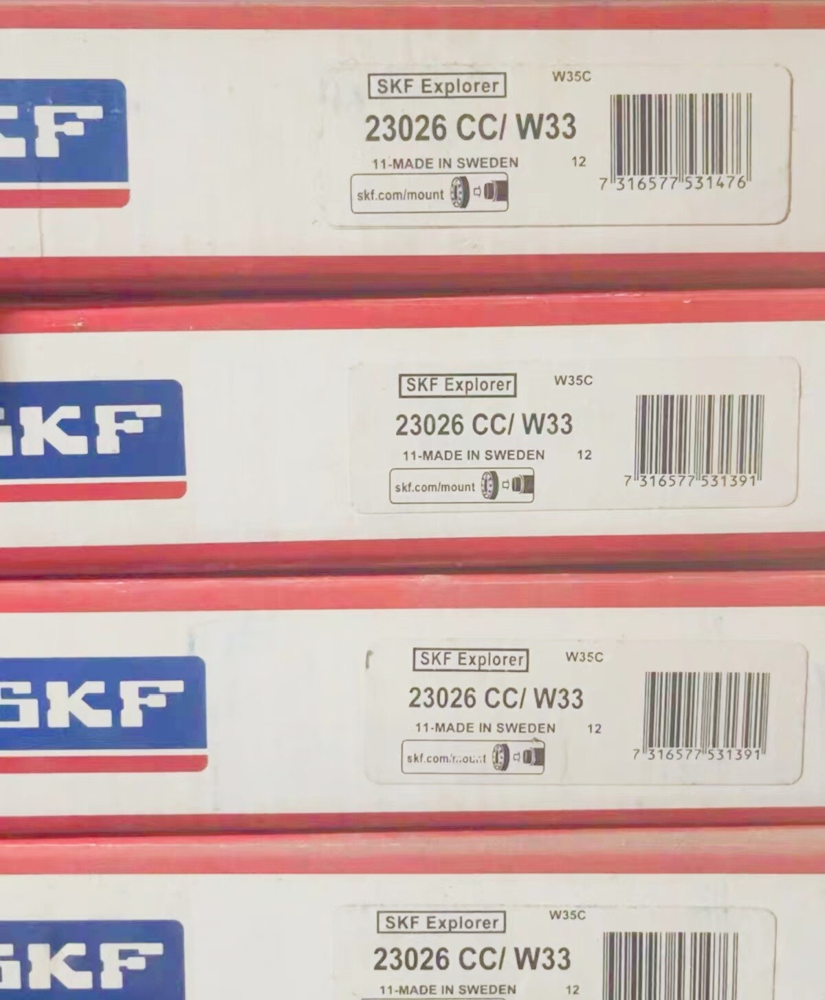 1X SKF 23026 CC/W33 spherical roller bearing