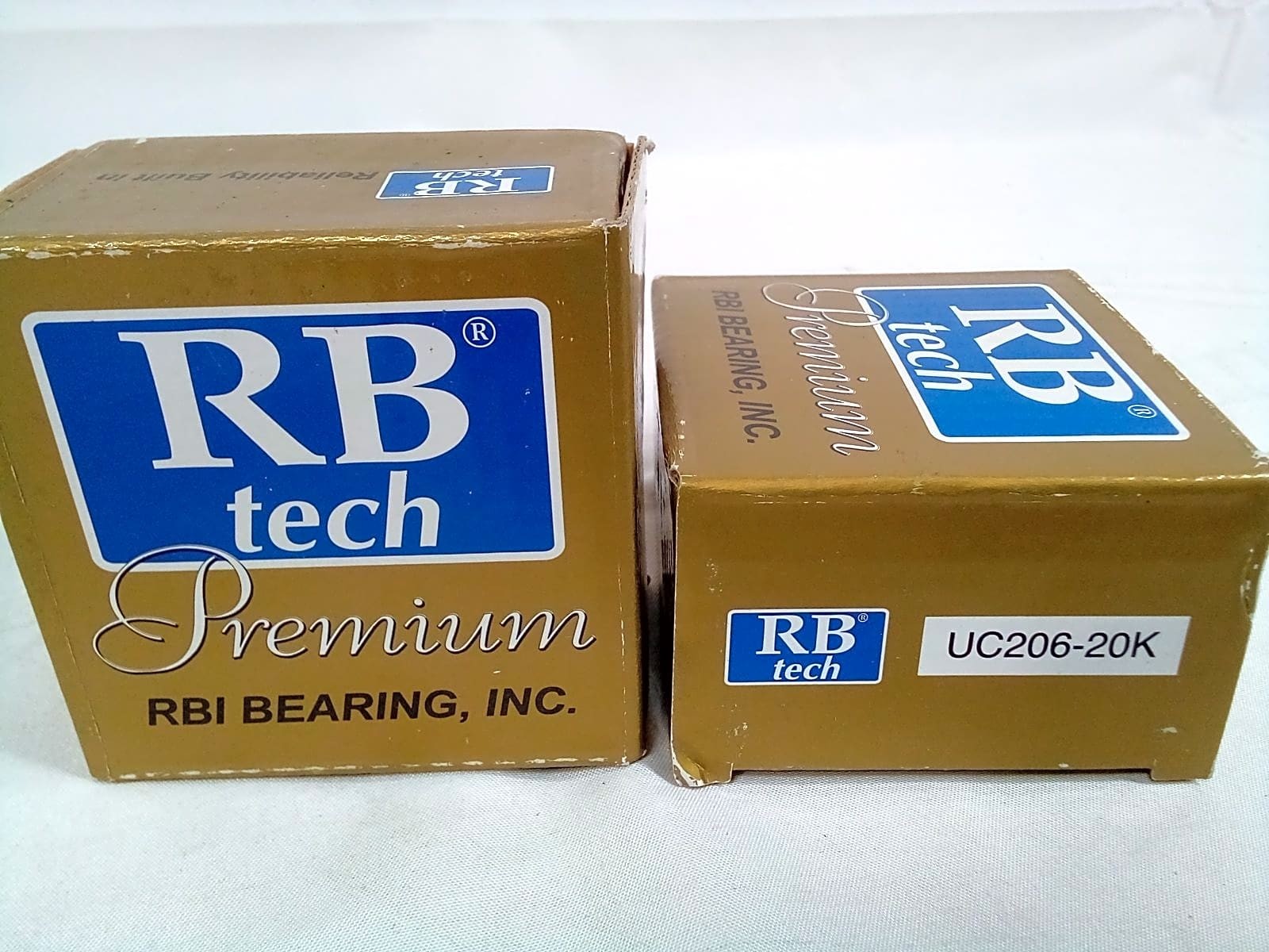 RB Tech UC206-20K Insert Ball Bearing 1-1/4 in Bore Set Screw Locking Lot of 2