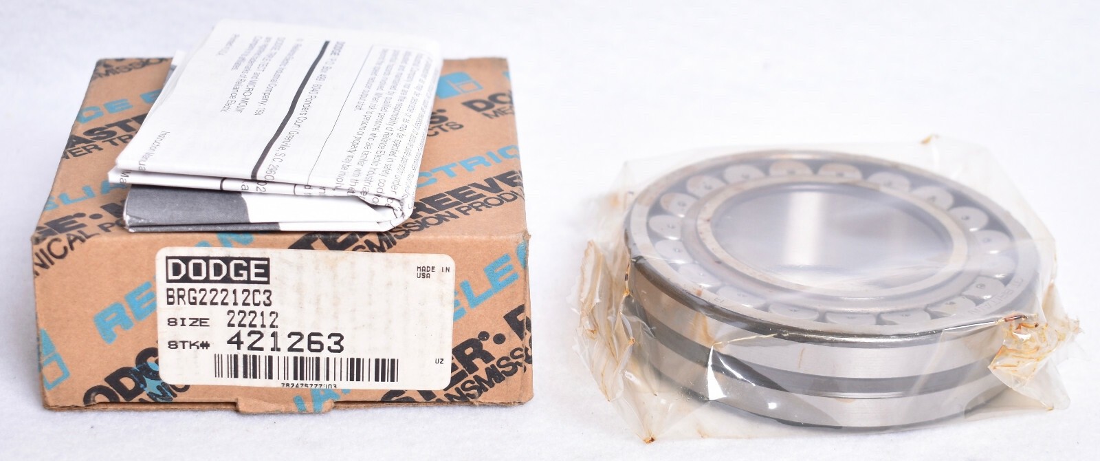 Dodge Reliance Electric BRG22212C3 Spherical Roller Bearing 421263