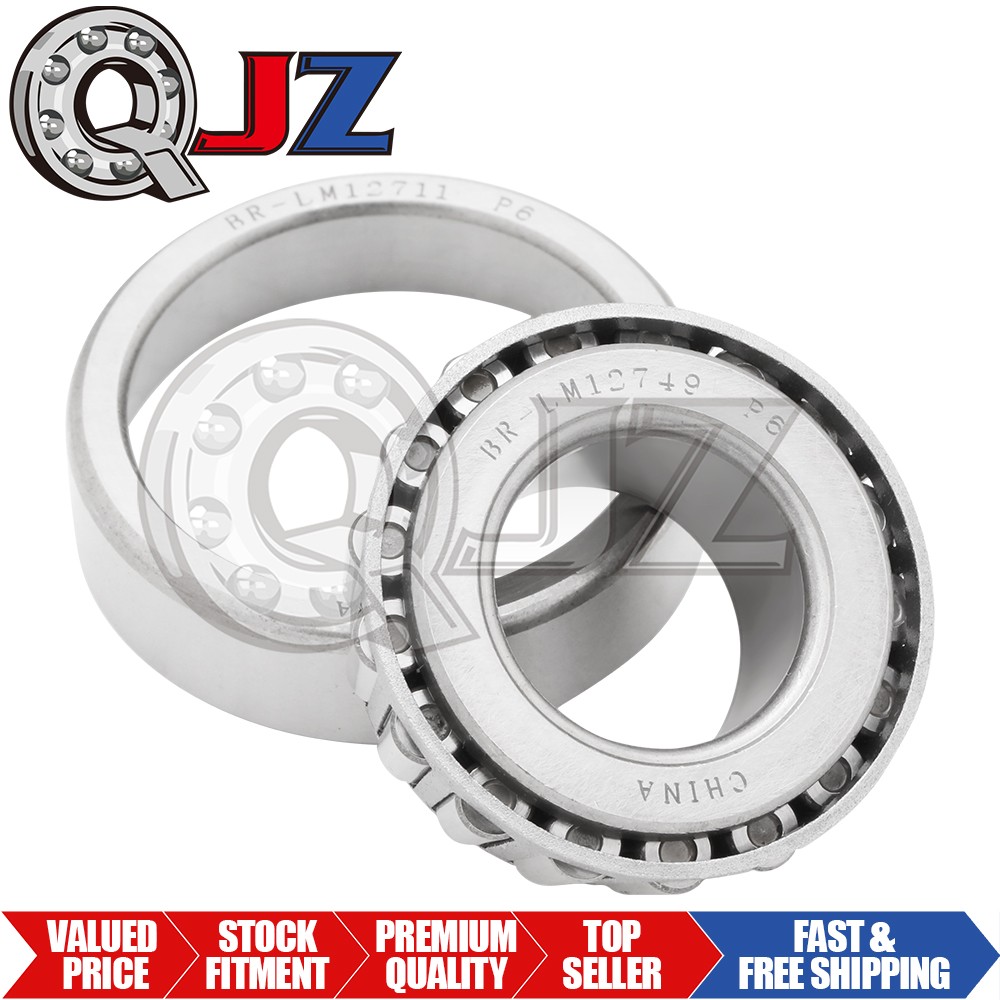 [1-Pack] LM12749-LM12711 Tapered Roller Bearing Cup & Cone (0.87 x 1.81 x 0.66″)