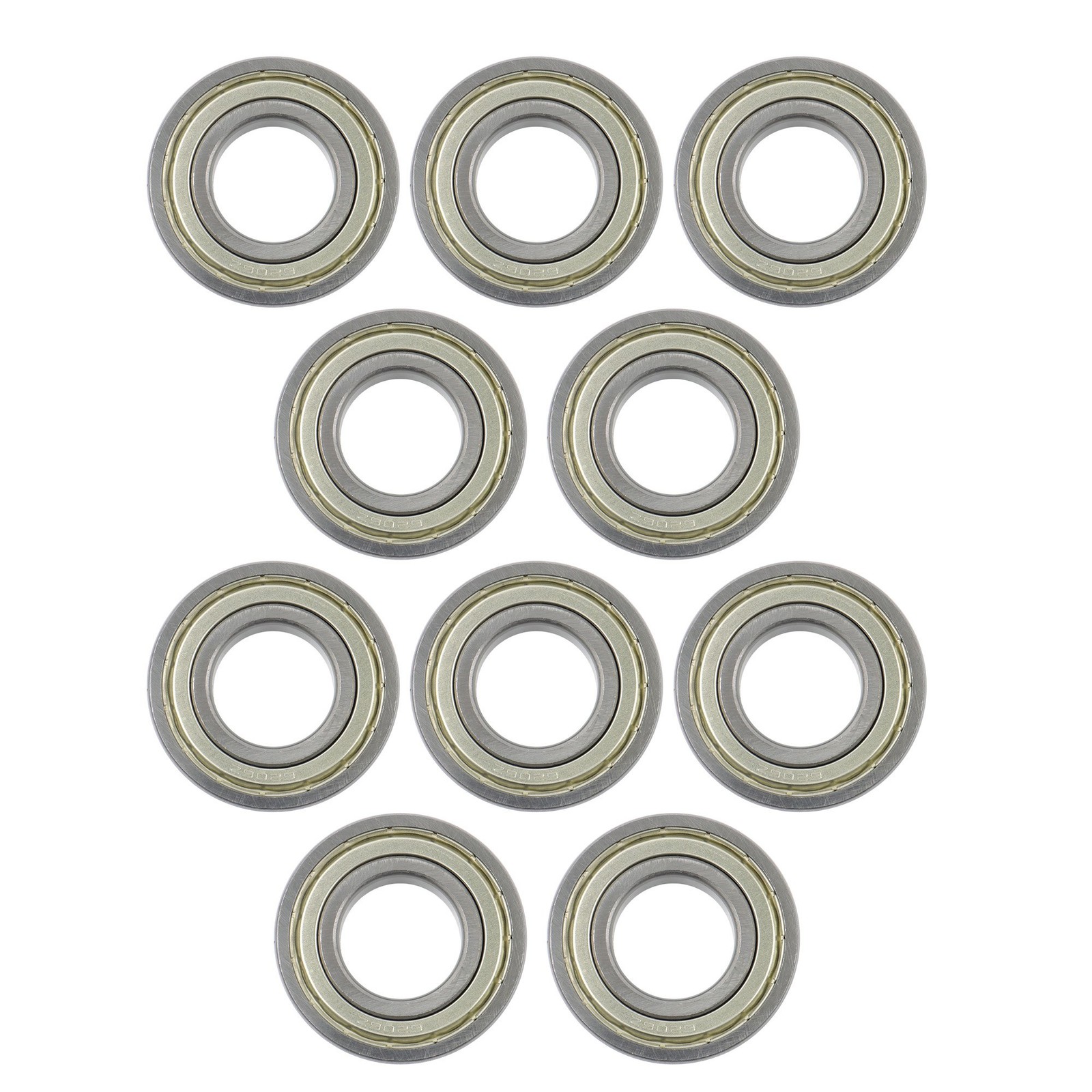 10Pcs 6206-ZZ Deep Groove Ball Bearings 30mm Inner Dia 62mm OD 16mm Metal Sealed