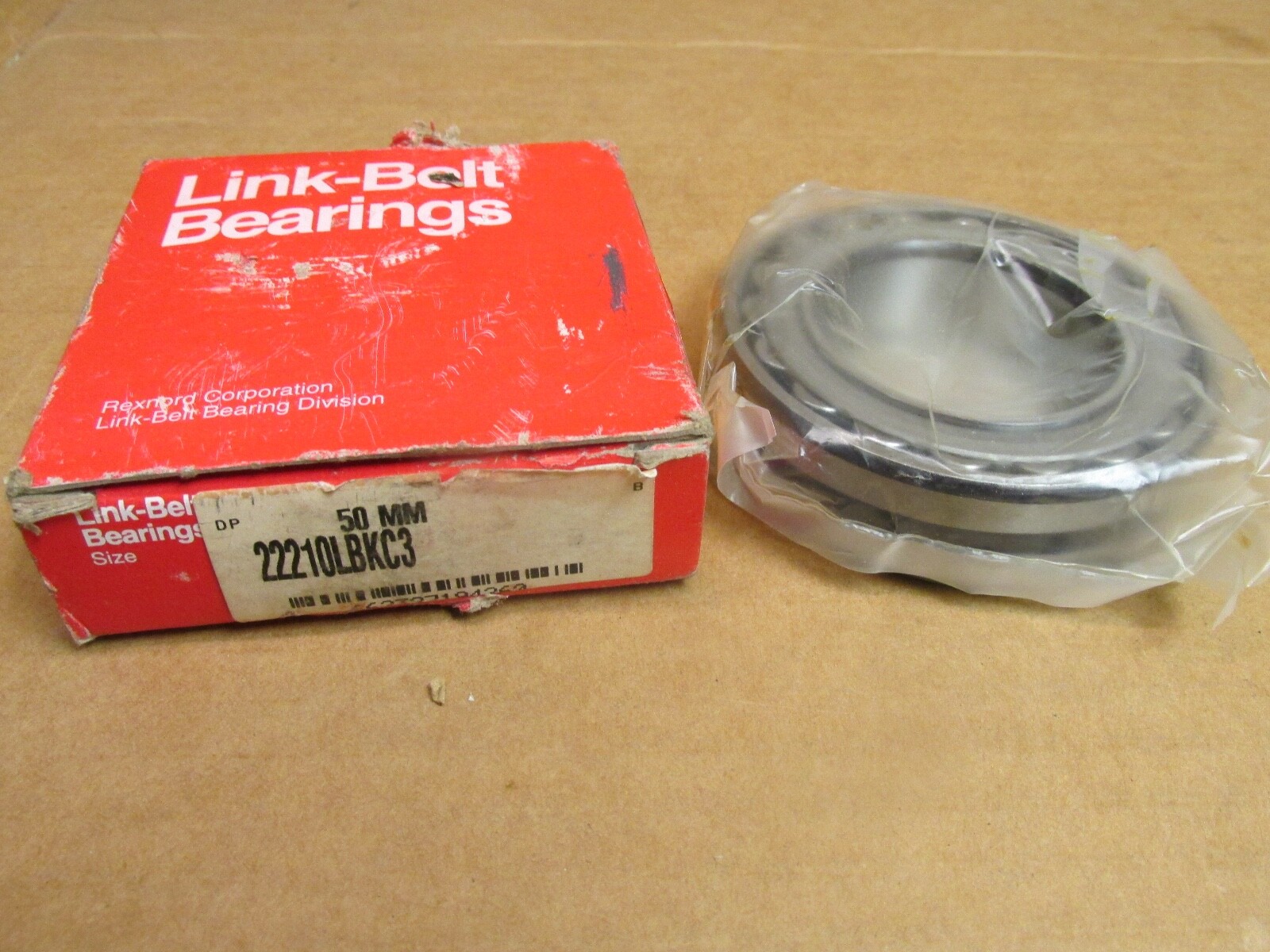 LINK-BELT 22210LBKC3 SPHERICAL ROLLER BEARING 22210K W33 C3 50x90x23 mm USA