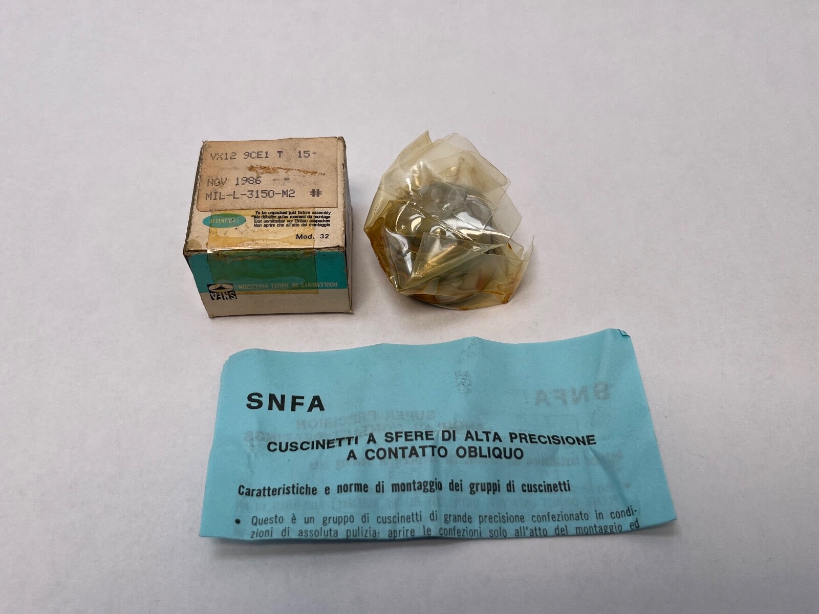 SNFA VX12-9CE1T Bearing 12x28x8 mm 7001-C-P2 VX12-9-CE-1-T Italy 2 Pcs