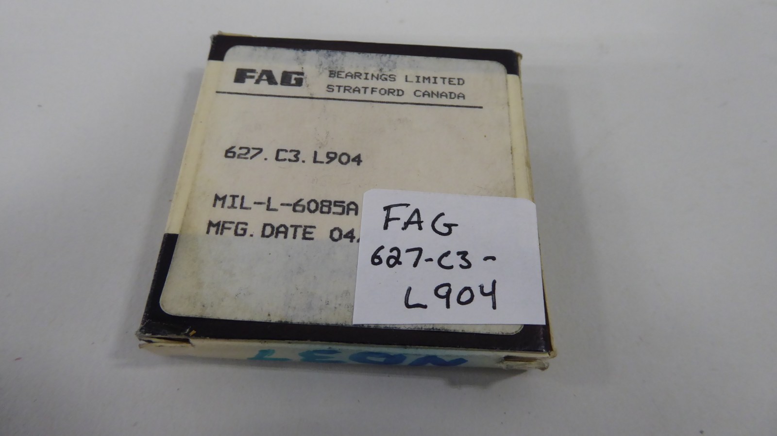 FAG 627-C3-L904 Ball Bearing 627C3-L904 7mm x 22mm x 7mm 627C3L904