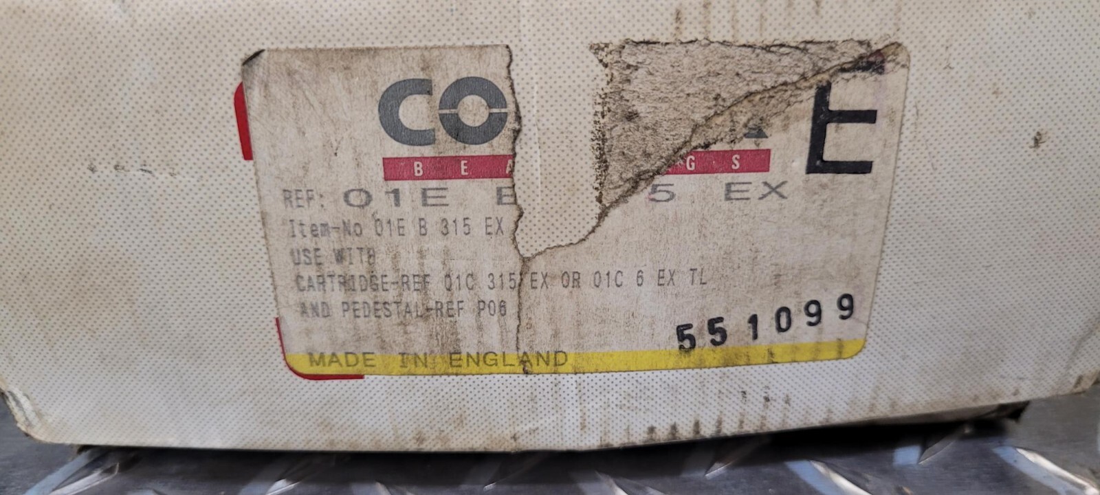 Cooper 01E B 315 EX Insert split Bearing Cylinder Roller 3.9375 Bore, 6.8750 OD