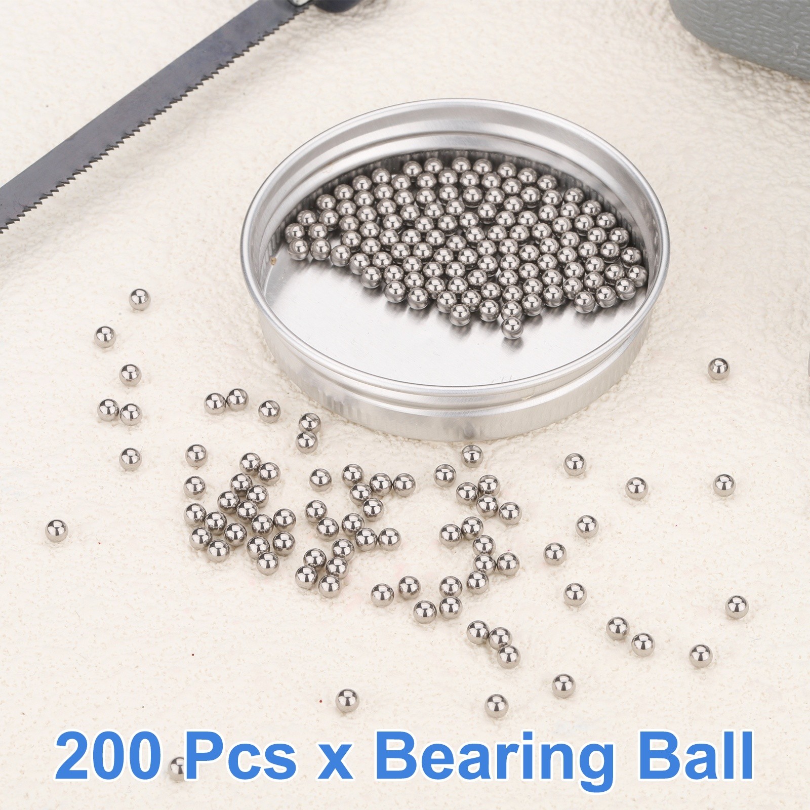 200Pcs 3mm Bearing Balls, 316L Stainless Steel G200 Precision (Mirror Polished)