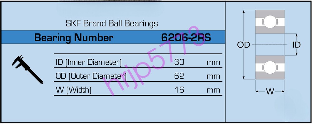 SKF 6010-2RS C3 Brand Rubber Seal Ball Bearing 50x80x16 6010 2RS/C3NEW