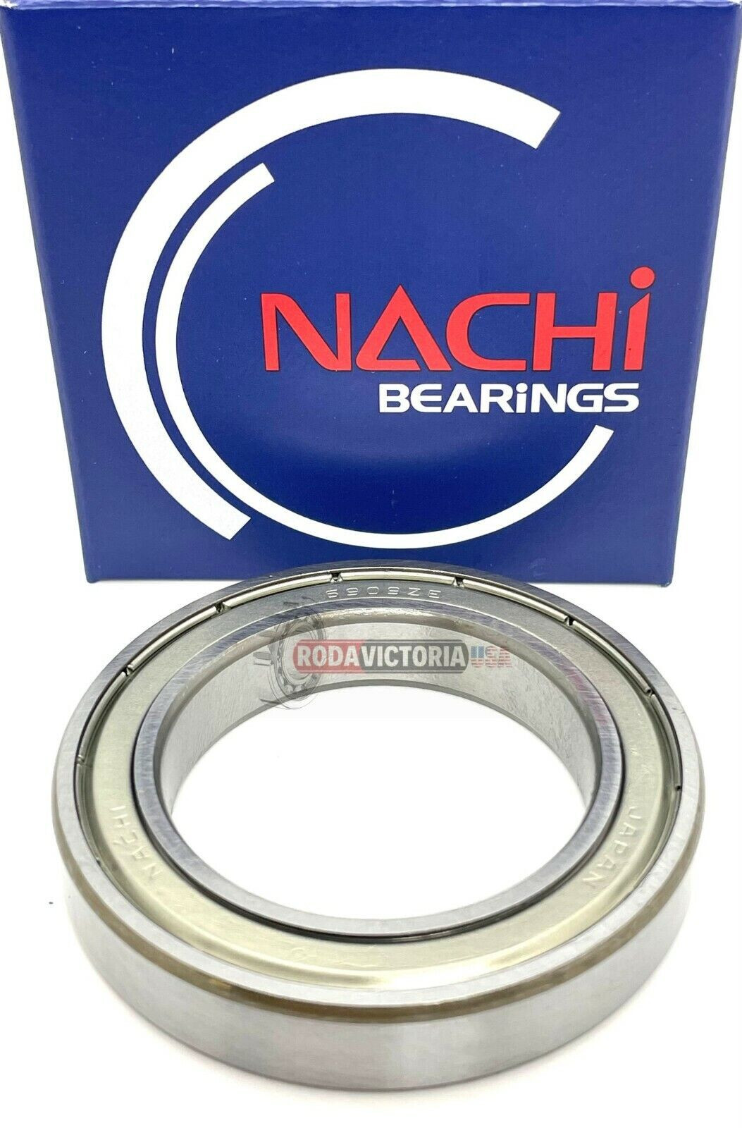 NACHI JAPAN 6909ZZE Deep Groove Ball Bearings 45x68x12mm. 61909-ZZ 61909ZZ