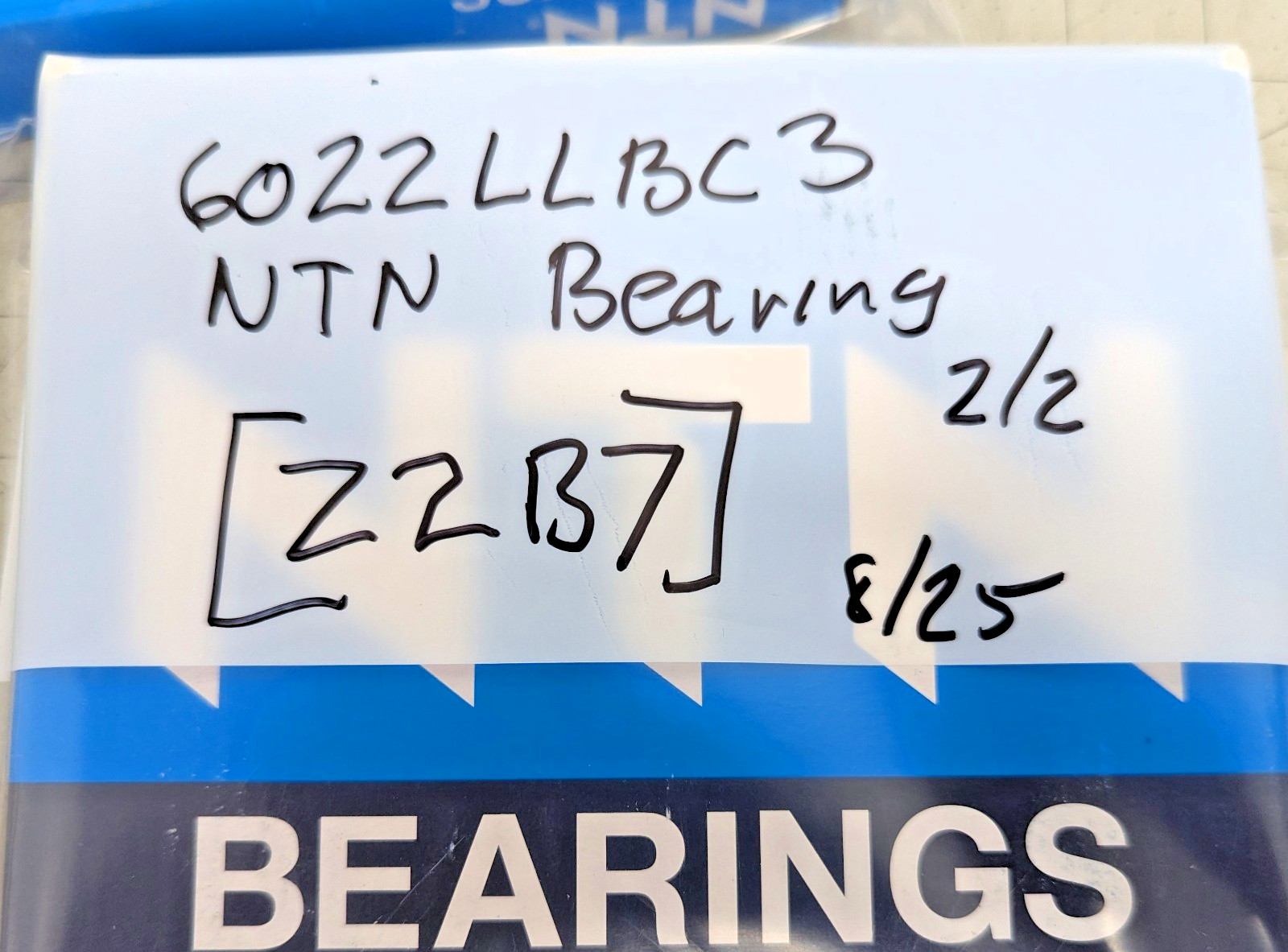 NTN Japan 6022 Deep Groove Ball Bearing Rubber Sealed Non-Contact [Z2B7]
