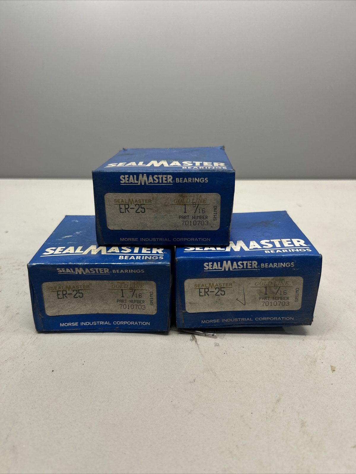 SealMaster / McGill ER-25 Setscrew Locking Ball Insert Bearing 1-9/16″ Bore