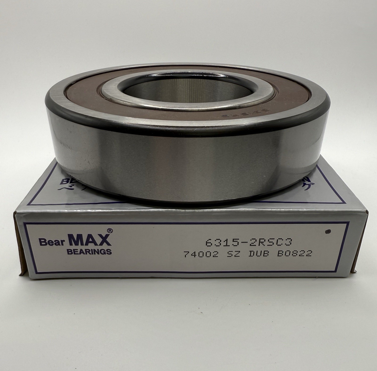 1 pc BearMAX 6315-2RS C3 EMQ 75x160x37mm Rubber Seal DG Ball Bearings 63152RSC3