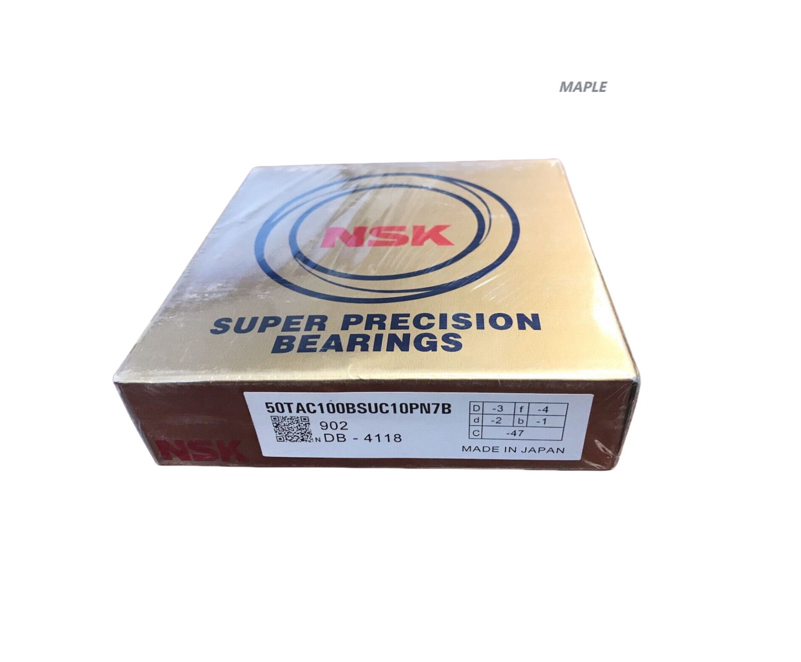 NSK 50TAC100BSUC10PN7B super precision bearing (50TAC100B) 50mm ID x 100mm OD