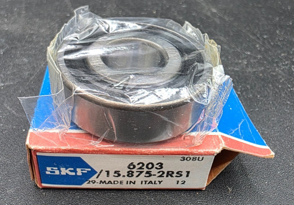 SKF 6203/15.875-2RS1 Deep Groove Ball Bearing 1.575″OD 5/8″ID 0.472″W NEW