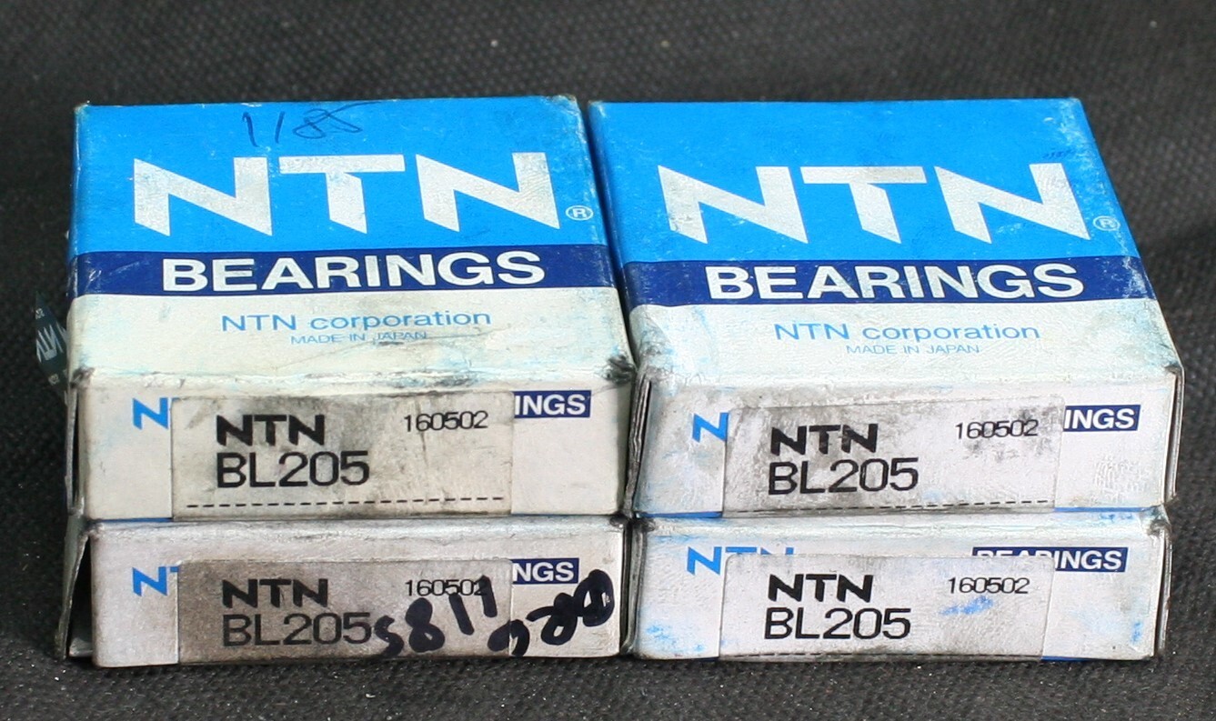 Four (4) NTN BL205 Deep Groove Bearings 25MM ID Japan NEW