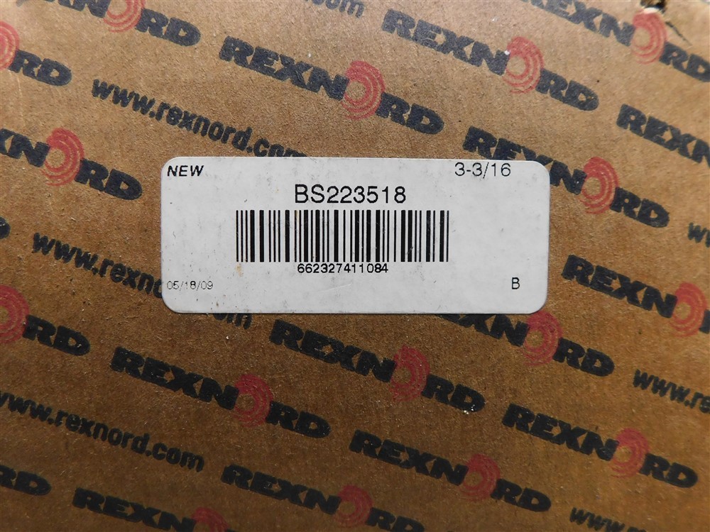 NEW Rexnord BS223518 Flanged Cartridge Block Spherical Roller Bearing 3.1875 in