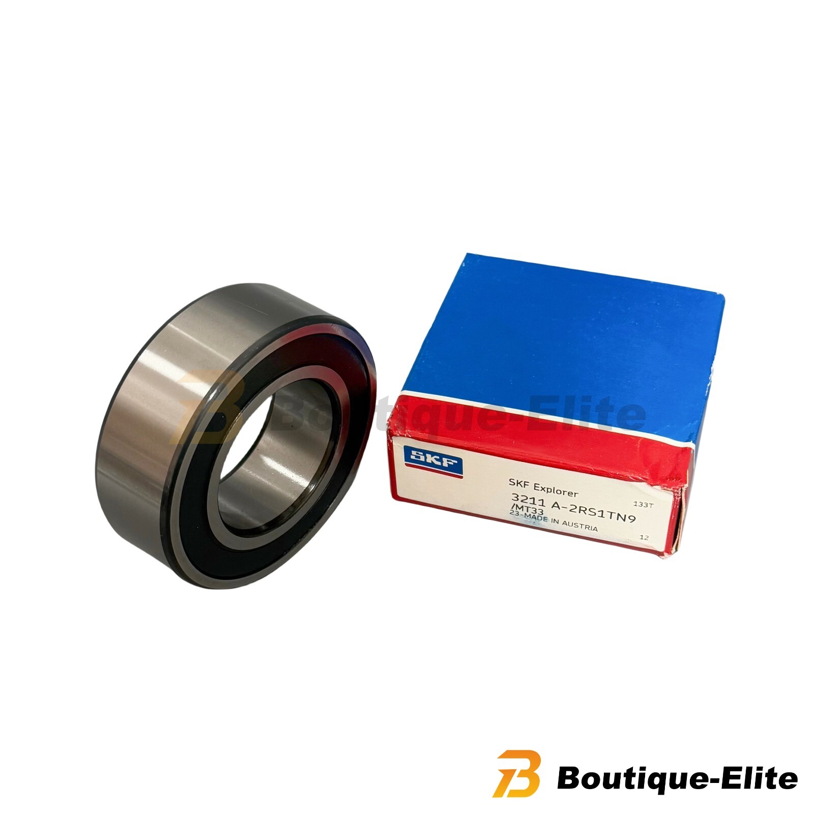 New ANGULAR CONTACT BALL BEARING, SEALED 55x100x33.3 mm 5211 FOR SKF