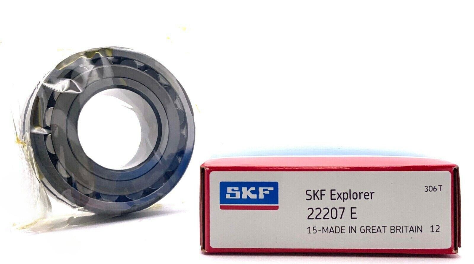 SKF 22207E Spherical Roller Bearing – 35 mm ID, 72 mm OD, 23 mm Width