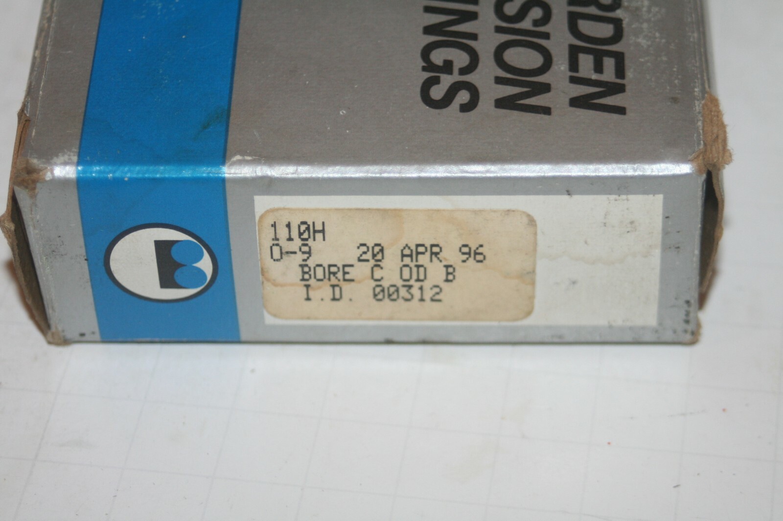 BARDEN 110H 0-9 Precision Angular Contact Bearing 110-H * NEW *