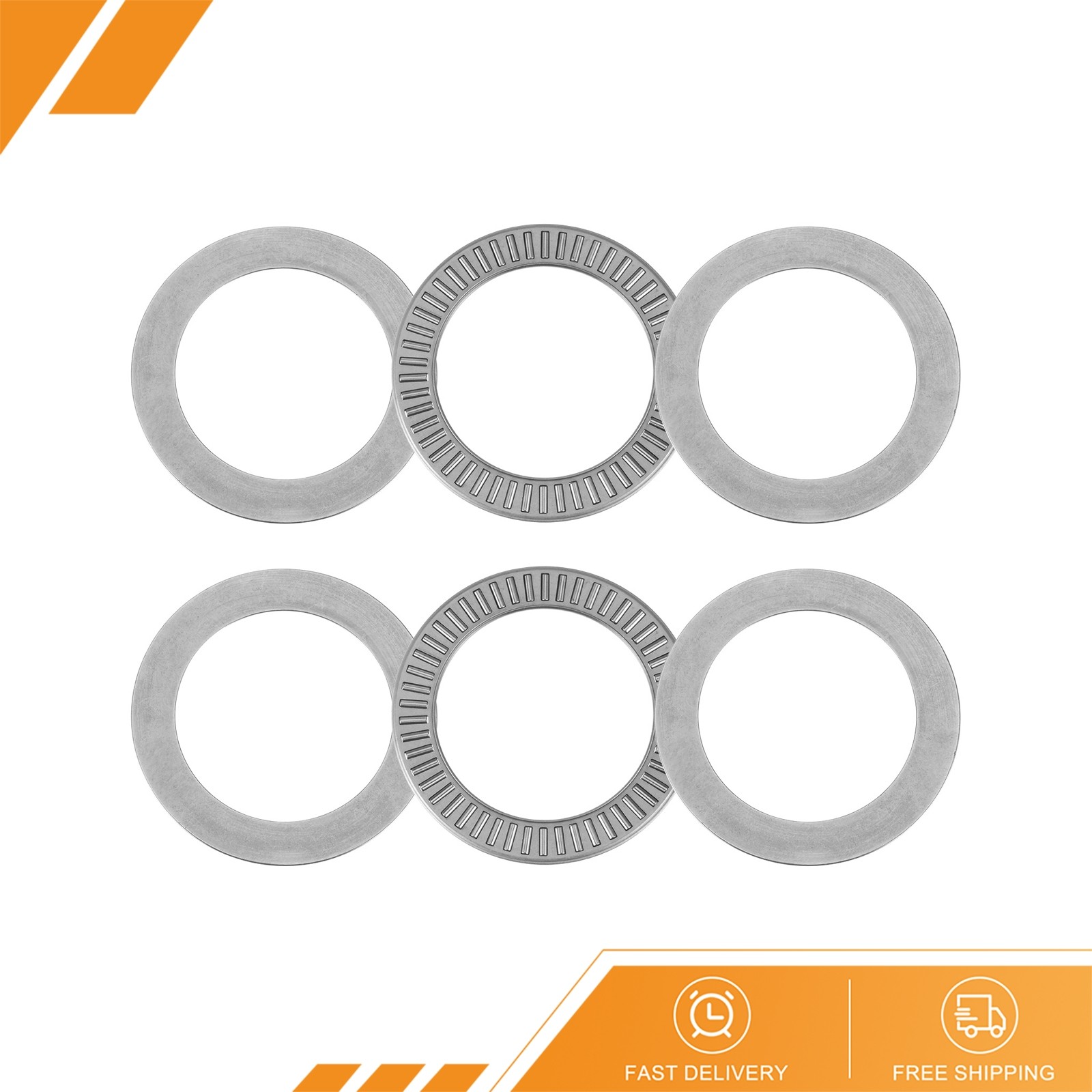 2pcs – NTA2840 Thrust Needle Roller Bearings 1-3/4″x2-1/2″x5/64″ with Washers