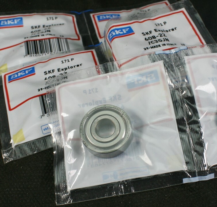 One (1) SKF 608 2Z/C3/GJN Deep Groove Miniature Bearings 8 MM ID NEW