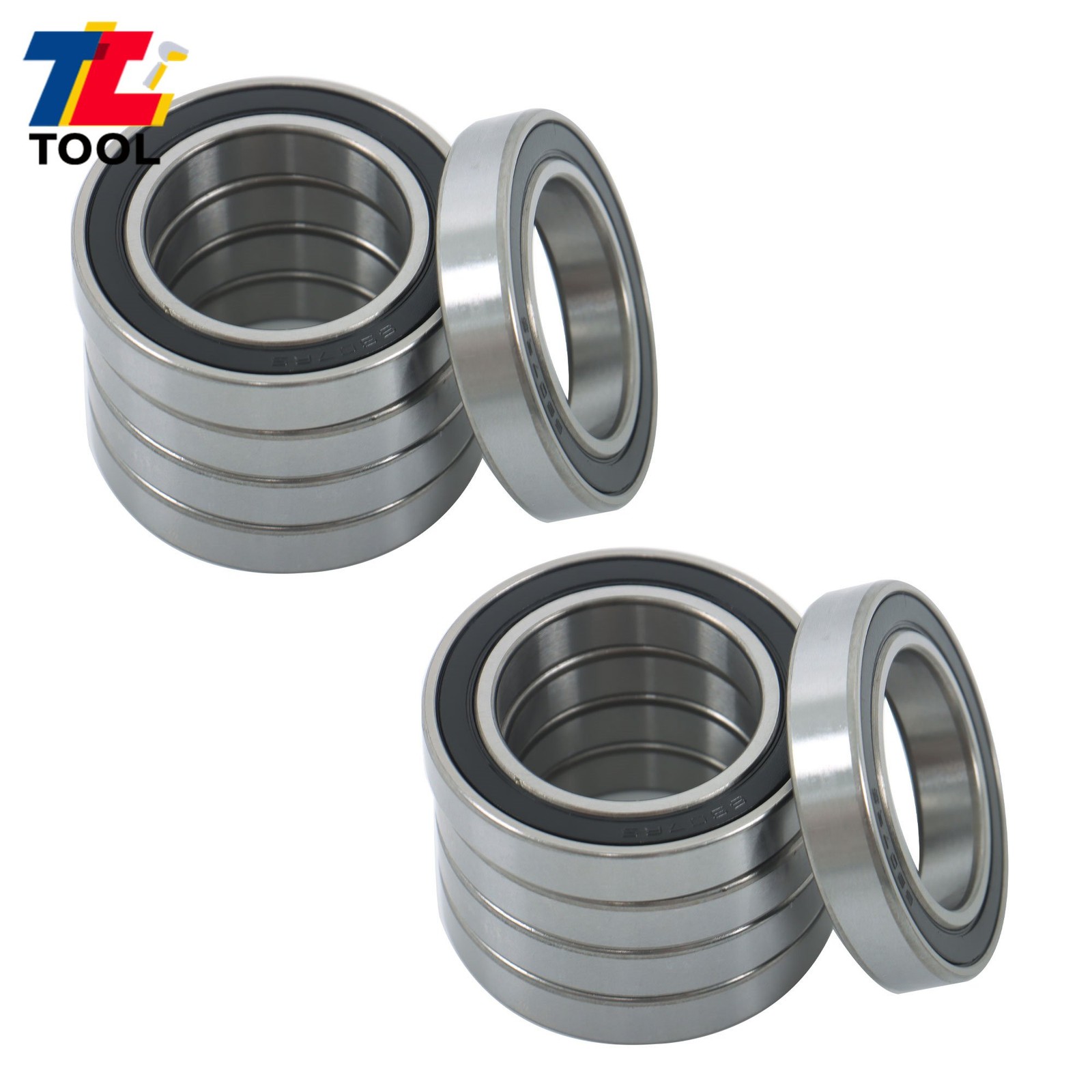 Industrial 6907-2RS Bearings 10pcs 35x55x10mm Double Sealed