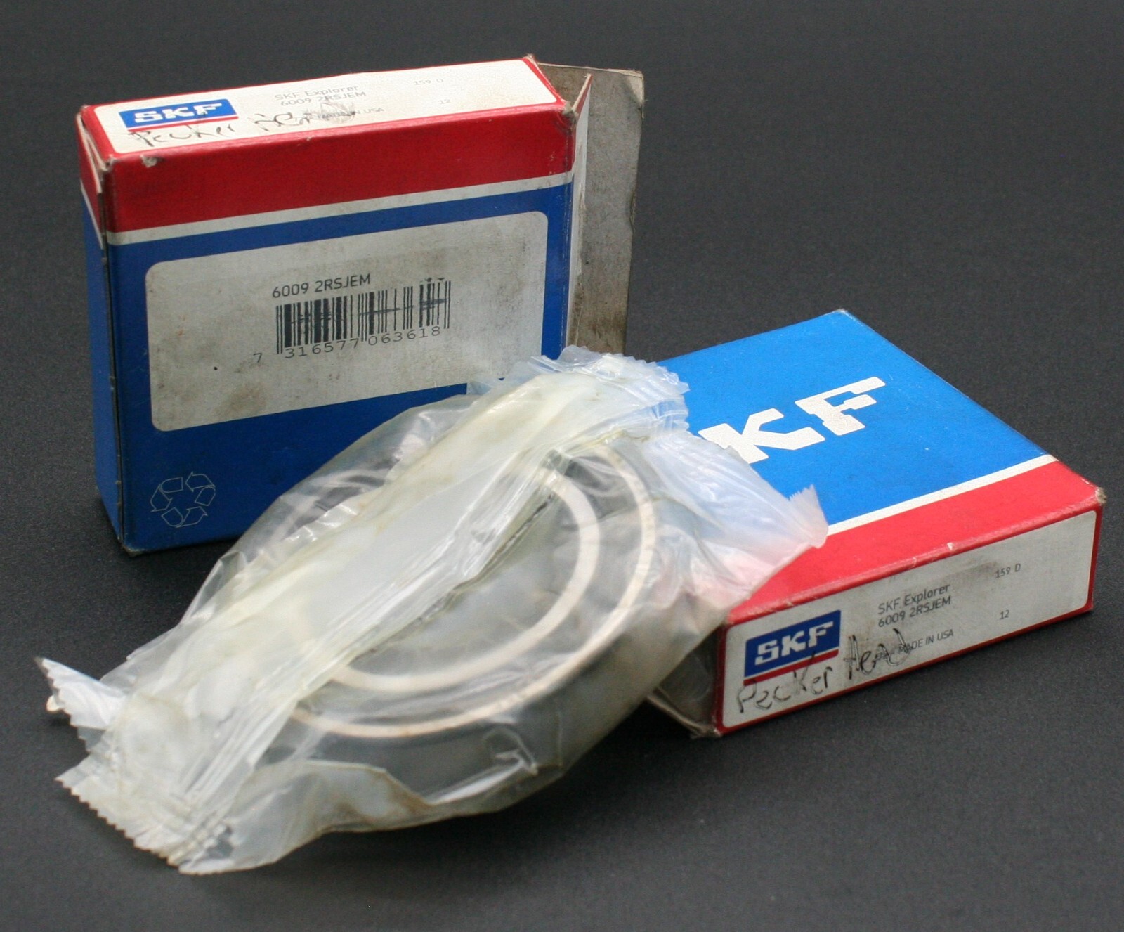 One SKF 6009 2RSJEM Deep Groove Bearing 45MM ID USA 6009 2RS1/C3GJN NEW