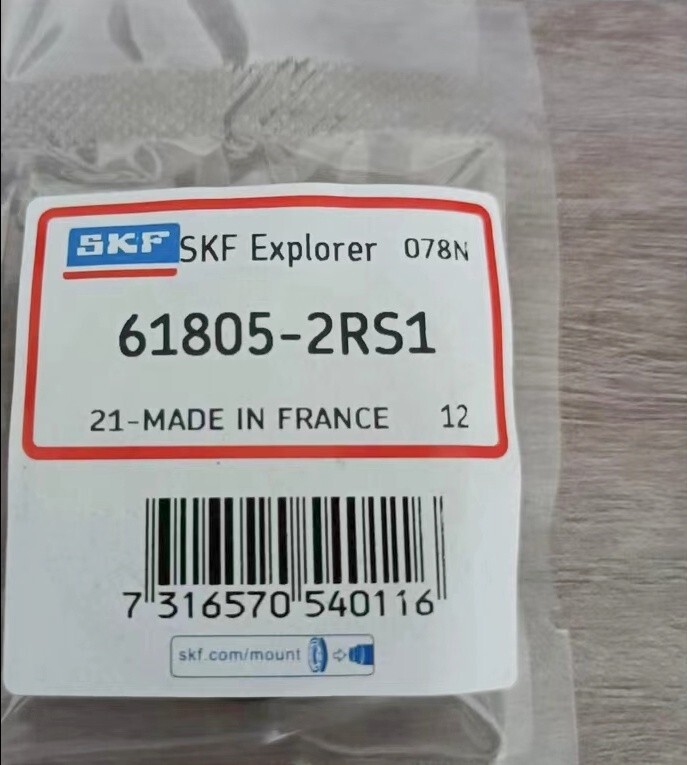 1PC SKF 61805-2RS1 Deep Groove Ball Bearing