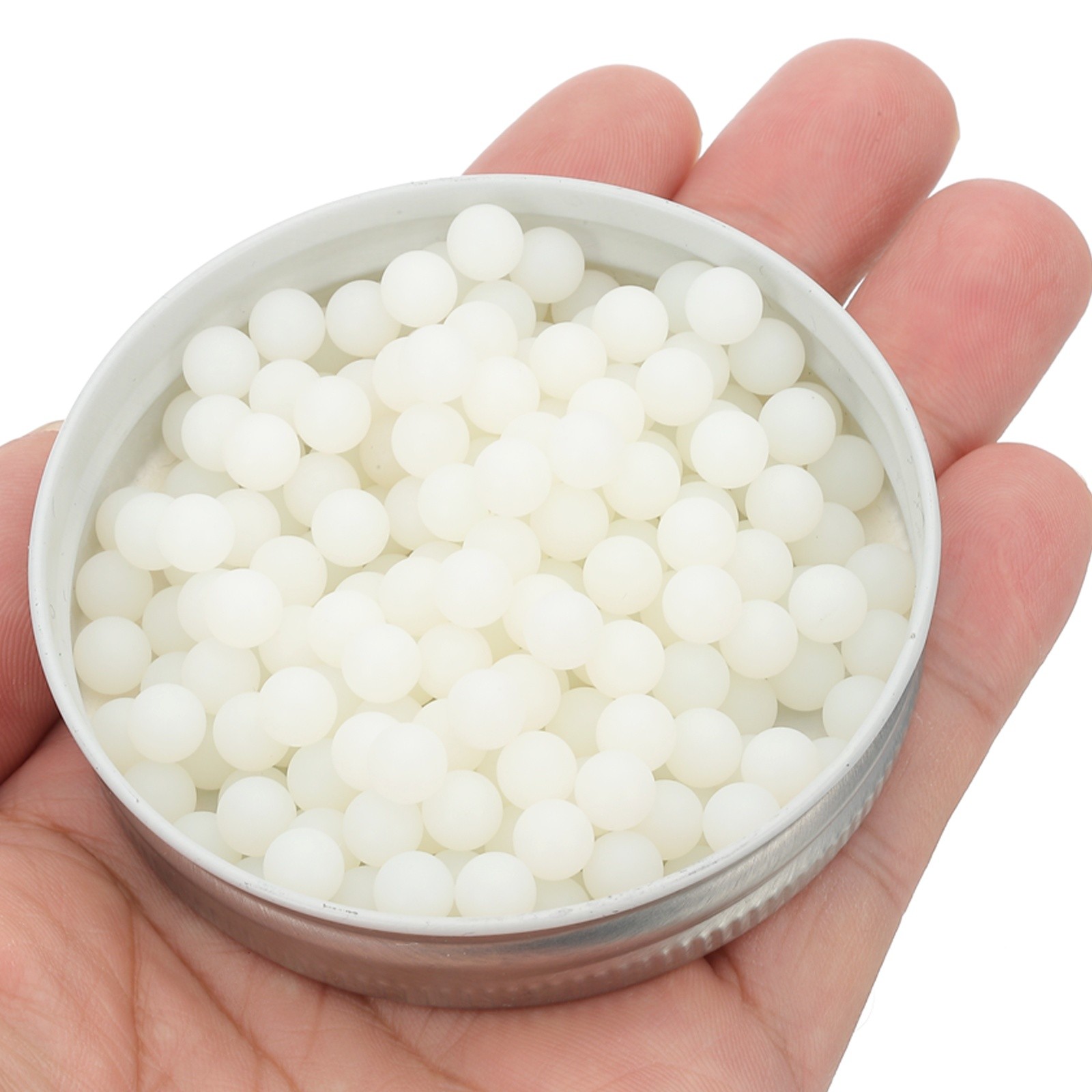 200Pcs Nylon Bearing Balls 1/4″ 6.35mm Polishing Ball, G2 Precision, White