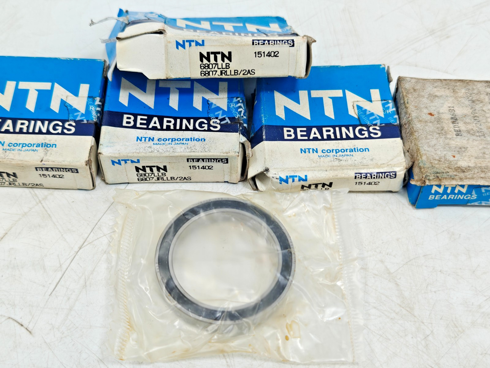 6807 LLB NTN Deep Groove Ball Bearing NTN 6807 JRLLB 2AS 61807 2RS Lot Of 5
