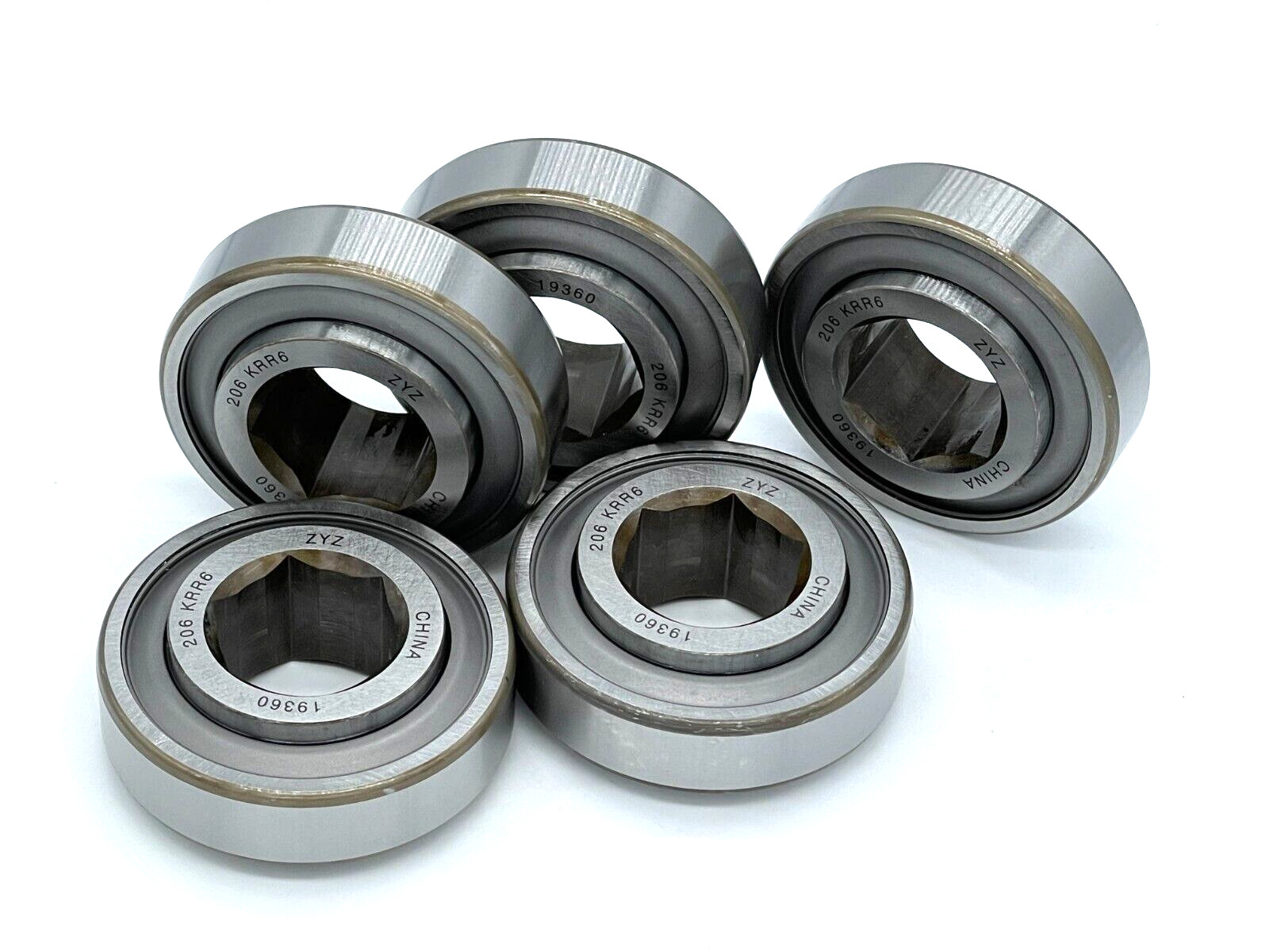Premium 206KRR6 AG Bearing 1″ Hex Bore Fits JD9338 HPC100GP 1AH06-1 16KB206N