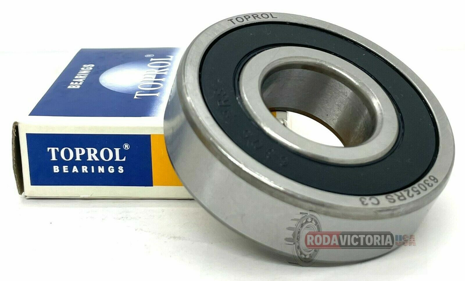 TOPROL 6305-2RS C3 Premium Sealed Ball Bearing 25x62x17mm 6305 2RS 6305-RS
