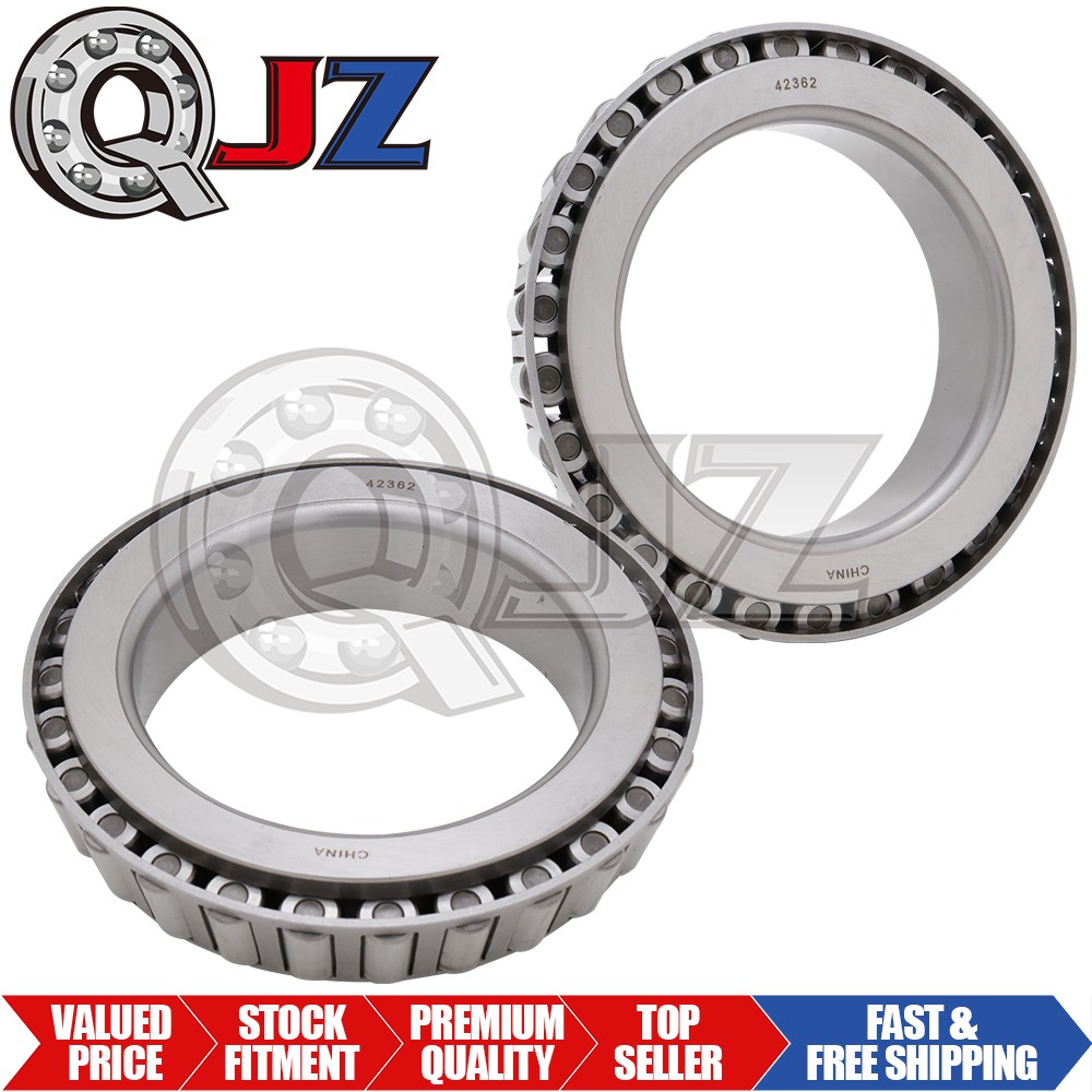 [2-Pack] 42362 Tapered Roller Bearing Single Cone [3-5/8 in Bore x 1.14 in W]