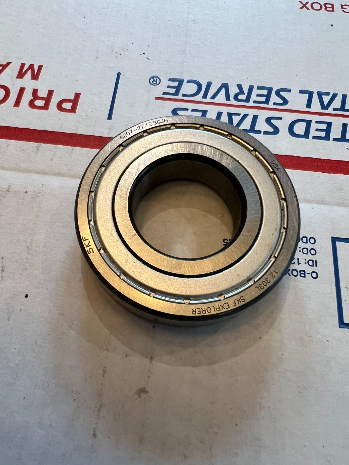 6207-2Z/C3GJN – SKF – SINGLE ROW BALL BRGS nos surplus no packaging