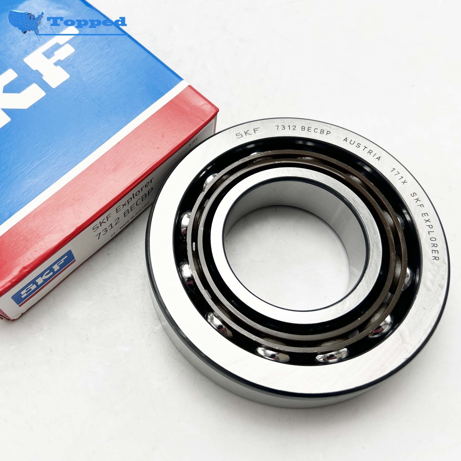 New SKF 7312 BECBP Angular Contact Ball Bearing 60x130x31 mm